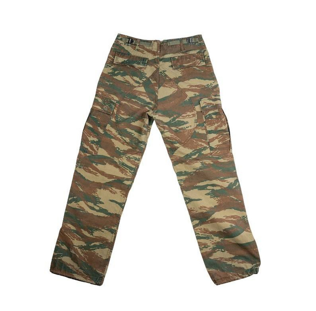 BDU FIELD PANTS - GREEK LIZARD CAMO - MILITARY SURPLUS - USED