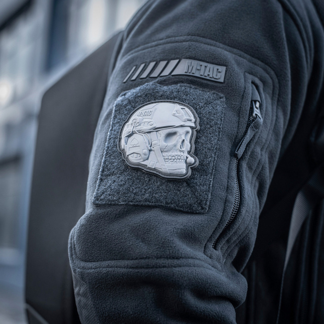 PATCH OPERATOR SKULL - 3D PVC - GRI - M-TAC