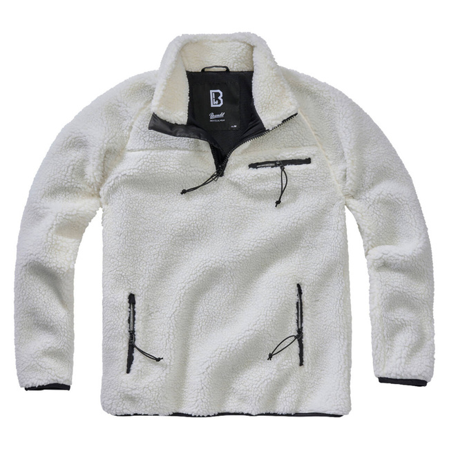 Teddyfleece Troyer Jumper - white - Brandit