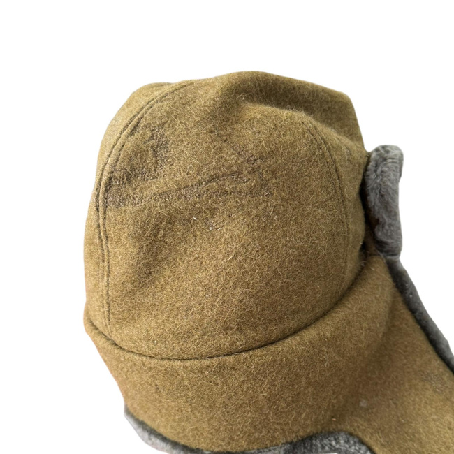 CACIULA DIN POSTAV CU BLANA - VERDE - SURPLUS MILITAR ARMATA ROMANA - UZATA