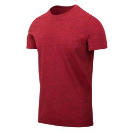 TRICOU SLIM FIT - ROSU MELANGE  - HELIKON