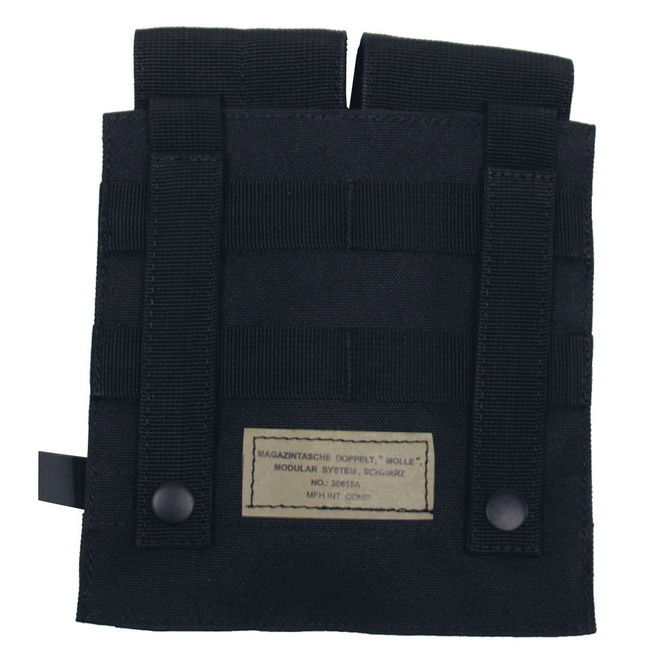 Ammo Pouch, double, "Molle", black - MFH