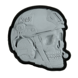 PATCH OPERATOR SKULL - 3D PVC - GRI - M-TAC