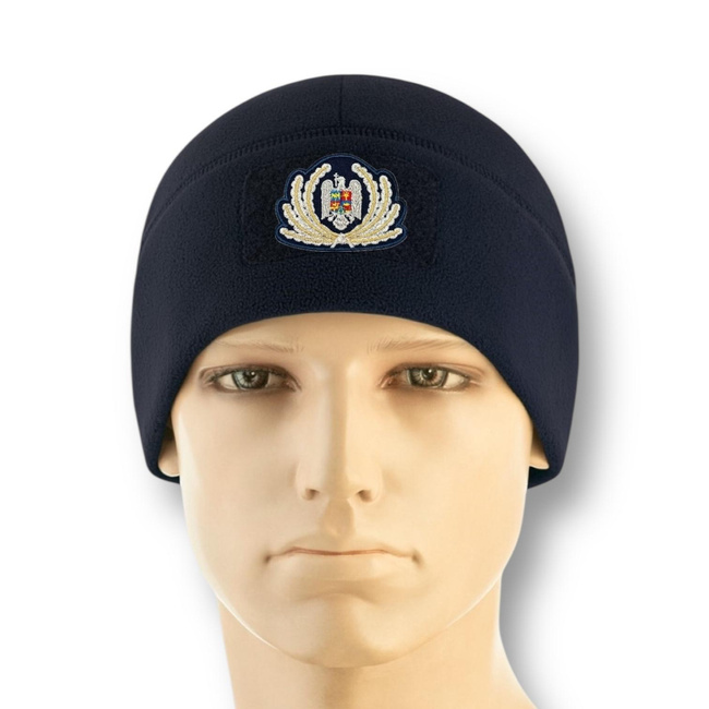 Winter fleece cap with insignia for Senior Officer - Romanian Gendarmerie IJJ/ IGJR - Dark Navy