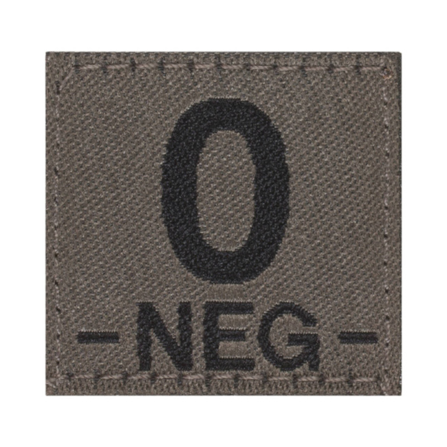 BLOOD GROUP PATCH - 0 NEG - DESERT - CLAWGEAR