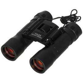BINOCLU PLIABIL - 10 x 25 - LENTILE RUBY - MFH - NEGRU