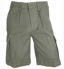 SHORT PANTS GERMAN MOLESKIN STONE-WASHED IMPORT OLIVE