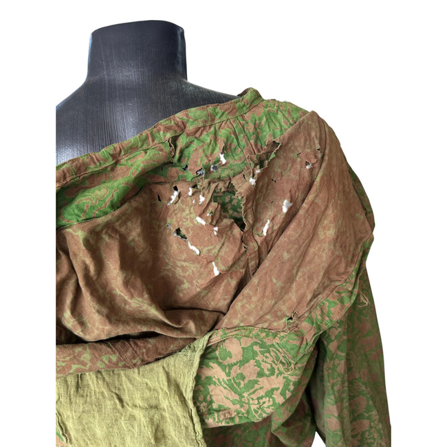 Summer Leaf/Reverse Leaf Camouflage Smock - Model for snipers and scouts - Military surplus from the Romanian Army - Degraded/damaged