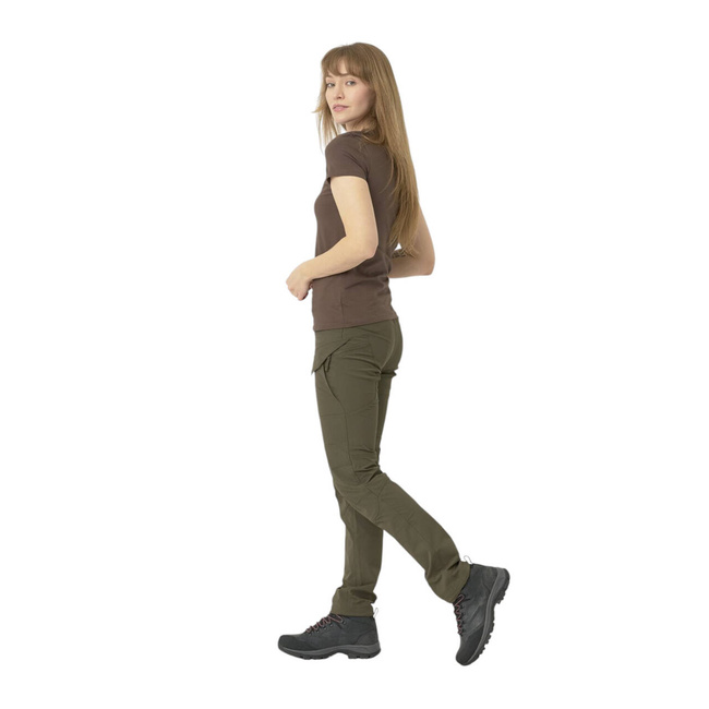 WOMEN'S SLIM FIT ORGANIC COTTON T-SHIRT - OLIVE GREEN - HELIKON-TEX