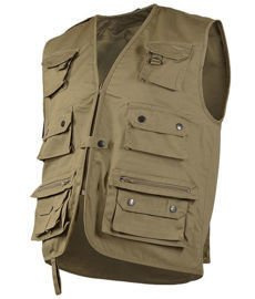 Khaki HUNTING AND FISHING VEST