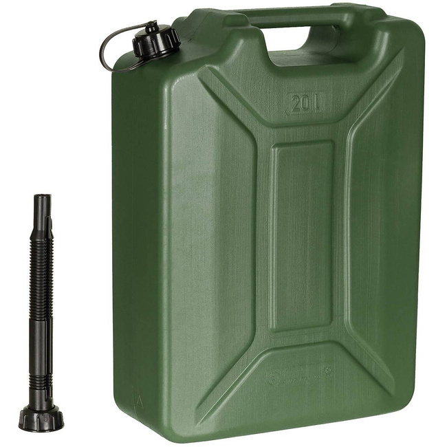 Fuel Canister, plastic, OD green, 20 l