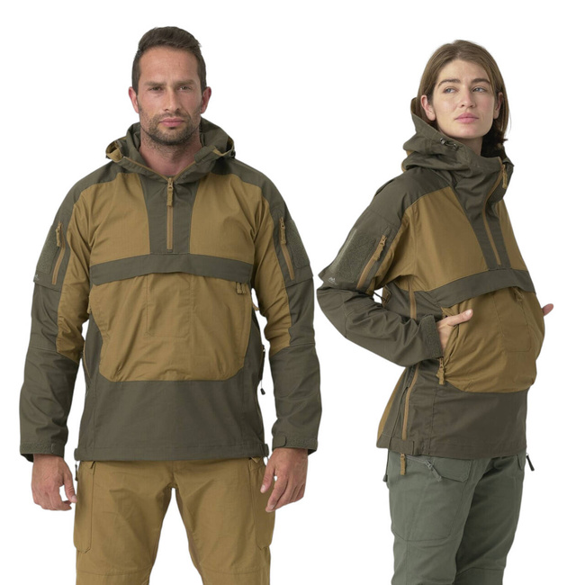 Jacheta Unisex Tracer Anorak - Polycotton Stretch Ripstop - Coyote - Helikon Tex