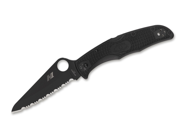 CUTIT DE BUZUNAR "PACIFIC SALT" - FULL-NEGRU - SPYDERCO