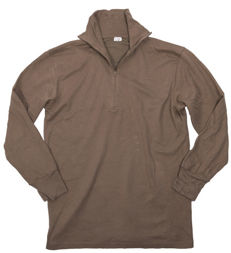 TRICOU GERMAN DIN TRICOT - CU FERMOAR - MARO - SURPLUS MILITAR - UZAT