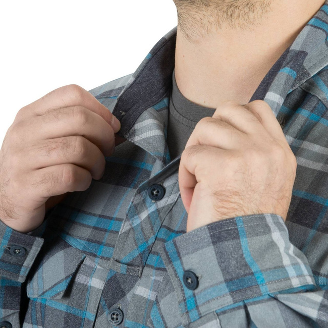 DEFENDER MK2 PILGRIM SHIRT - Blue Plaid