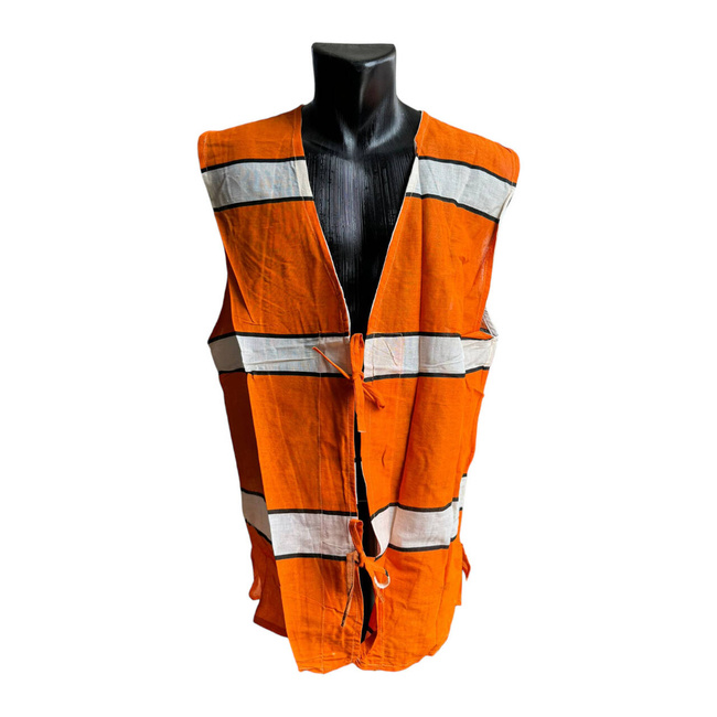 VESTA AVERTIZOARE PORTOCALIE - SURPLUS MILITAR ARMATA ROMANA - CA NOUA