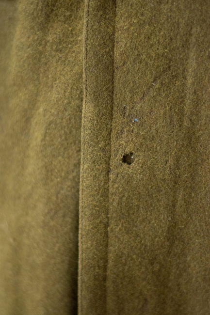 CLOTH TRENCH COAT - ROMANIAN MILITARY SURPLUS - USED