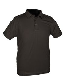 Tricou Polo Tactic Negru Uscare Rapida -Mil-Tec