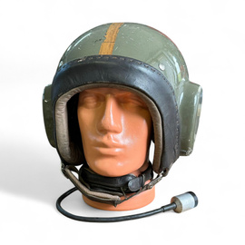 Casca originala pentru echipaj aerian ceh - Surplus militar - Verde - Uzata