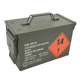 MEDIUM AMMO BOX - SIZE 2 - MILITARY SURPLUS AMERICAN ARMY - LIKE NEW