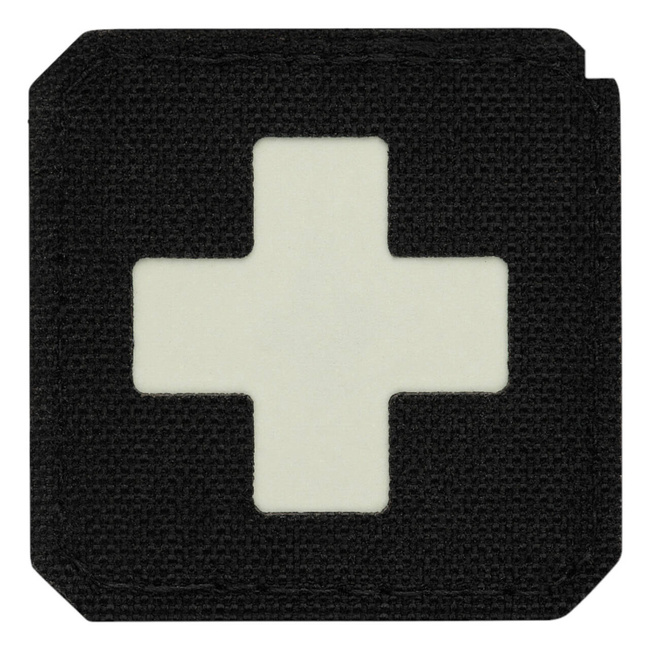 PATCH PRIM AJUTOR, CRUCE LASER CUT - NEGRU/GID - M-TAC
