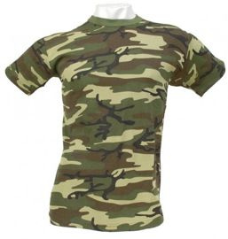 TRICOU US WOODLAND CAMO