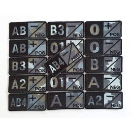 ECUSON GRUPA SANGUINA (01+) CAMUFLAJ FORTELE AERIENE - APLICARE VELCRO (CU SCAI)