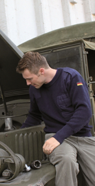 PULOVER COMMANDO ORIGINAL GERMAN - ALBASTRU - UTILIZAT