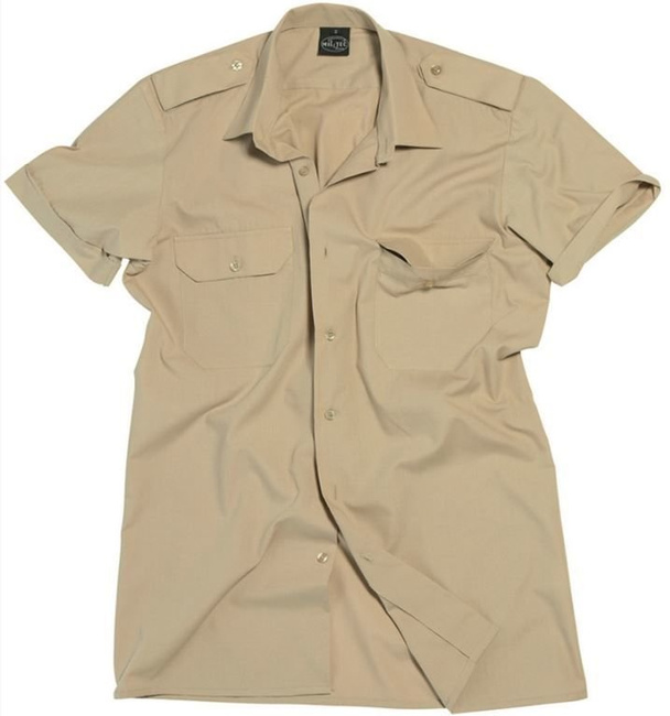 Camasa cu maneca scurta- Khaki - Mil-Tec
