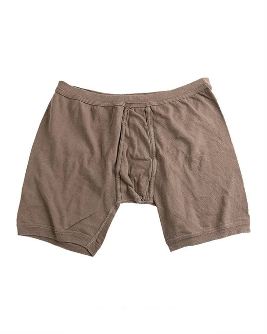 UNDERPANTS - MILITARY SURPLUS FROM THE GERMAN ARMY - BROWN - USED