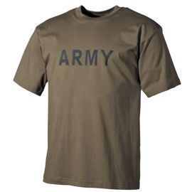 Tricou MFH cu inscriptie army, culoarea masliniu 160g / m2