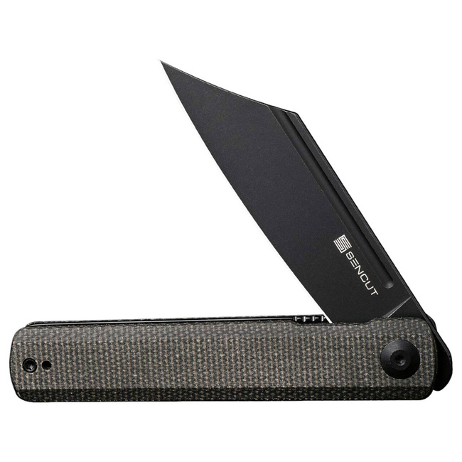 POCKET KNIFE - "SENCUT Bronte Micarta Dark Green Black" - Böker