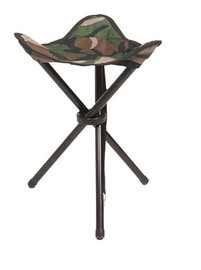 3-LEGGED FOLDING STOOL FOR CAMPING - Mil-Tec® - WOODLAND