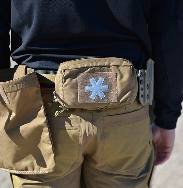 SET POUCH SI INSERTIE PENTRU TRUSA DE PRIM AJUTOR - MODULAR INDIVIDUAL MED KIT - Helikon-Tex - VERDE ADAPTIV