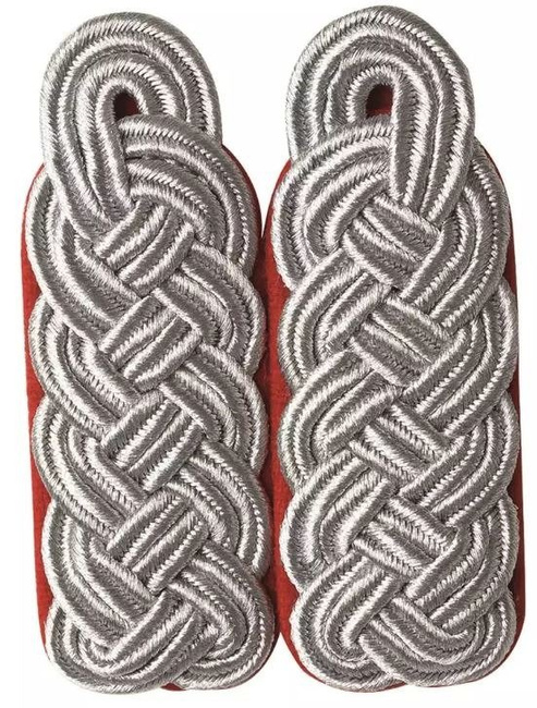 German WWII Luftwaffe Red Epaulets Officer Major