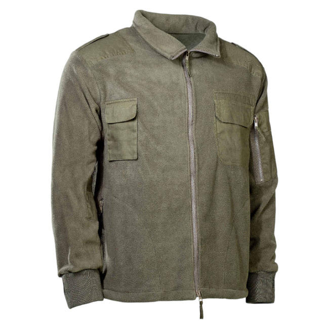 FLEECE-JACKET ZIPPER OLIVE