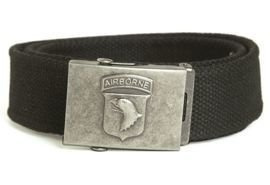 Black BELT AIRBORNE BUCKLE 40 MM