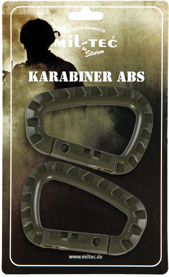 SET CARABINE DIN PLASTIC ABS - Mil-Tec® - OD