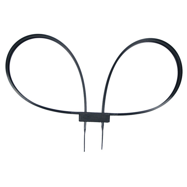 PLASTIC HANDCUFFS - BLACK - 80 X 1.27 CM - MFH