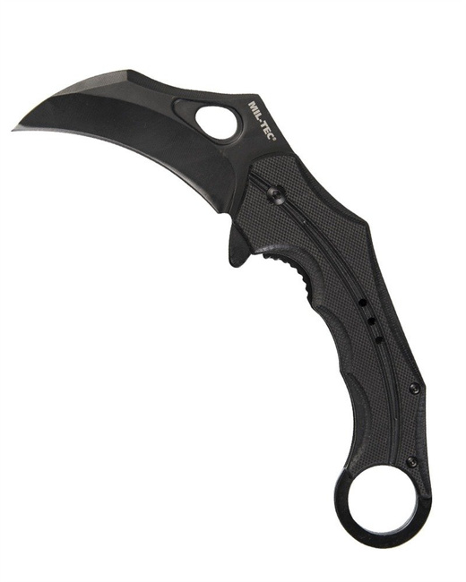 ONE-HAND KNIFE - G10 - KARAMBIT - Mil-Tec - BLACK