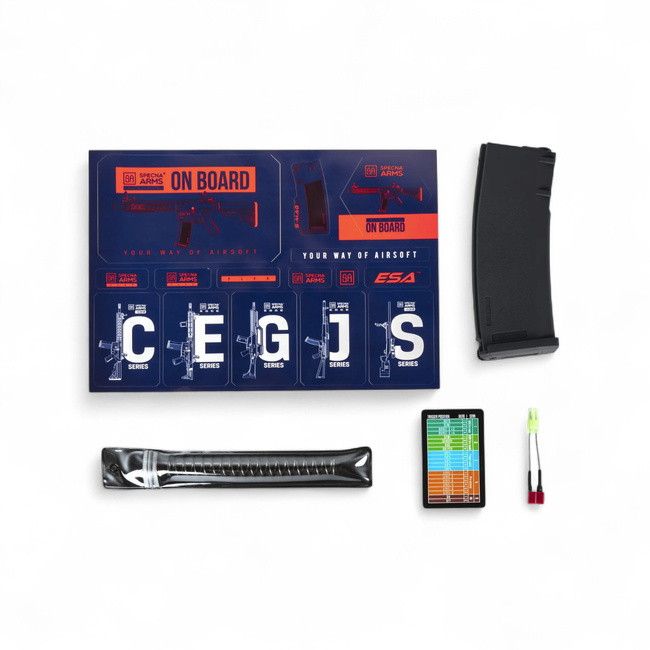 REPLICA PUSCA AIRSOFT SPECNA ARMS  SA-F04-RL - FLEX HAL - ETU - LIGHT OPS/ NEW RECEIVER BLACK