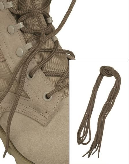 POLYESTER SHOE LACES - 80 CM - SET OF 2 PAIRS - Mil-Tec® - COYOTE