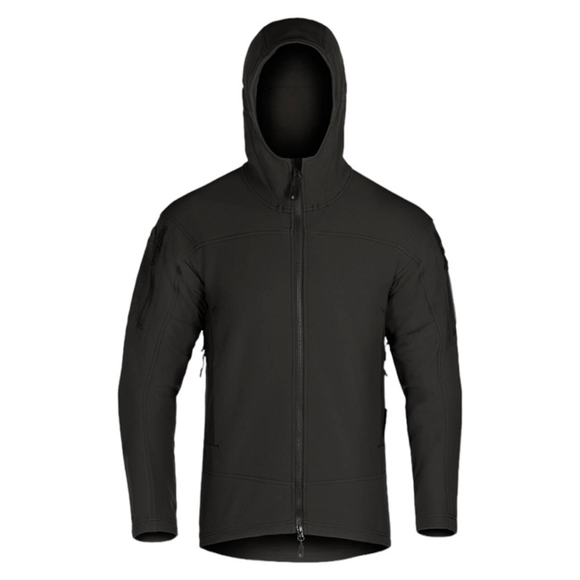 AUDAX SOFTSHELL HOODIE - BLACK - CLAWGEAR