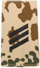 EMBLEMA - GERMAN ARMY TROPICAL CAMO/BLACK SHOULDER LOOPS ´HAUPTGEFREITER´