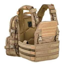 VESTA TACTICA PENTRU PLACI BALISTICE - CU RUCSAC INTEGRAT - Defcon 5 - COYOTE TAN