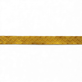 Rola Galon din Matase Brodat pentru Uniforme - 1 m x 20 mm - Surplus Militar Armata Romana - Galben - Ca Nou