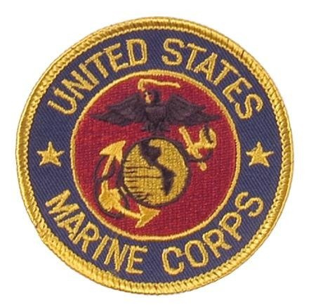 EMBLEMA ´U.S. MARINE CORPS´ 80 MM DIAMETRU
