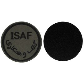 Patch ISAF - Surplus Militar 7,5 cm diametru (STOC LIMITAT)