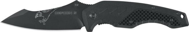 TACTICAL FOLDING KNIFE - "KILO" - DEFCON 5® - BLACK