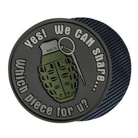 PATCH DIN PVC CU MODEL GRENADA - WE CAN SHARE - ∅ 5.5 CM - Helikon-Tex - GRI